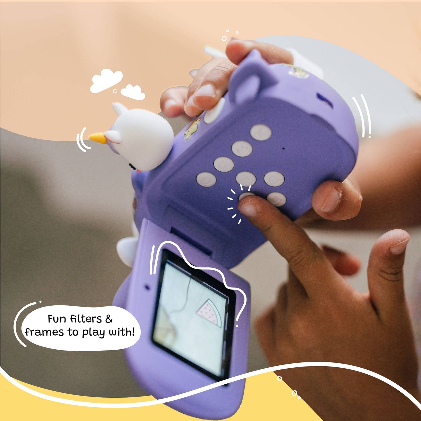 Kidamento - Iris the Unicorn - Kids Digital Camera - Model V